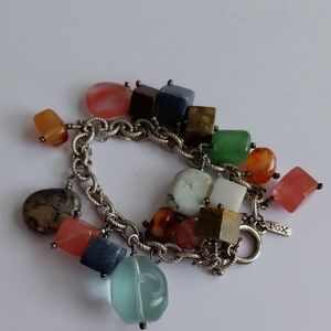 Elegant Multicolor Gemstone Bracelet